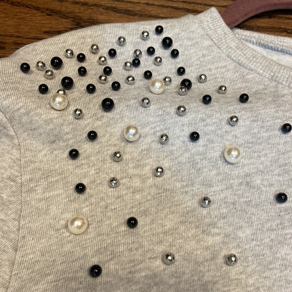 Beaded sweatshirt pullover - Picture 2 of 6